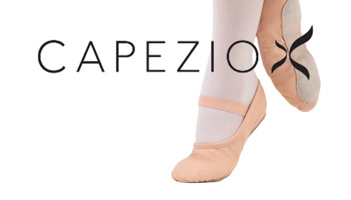 Leder Ballettschuhe von Capezio mit Logo
