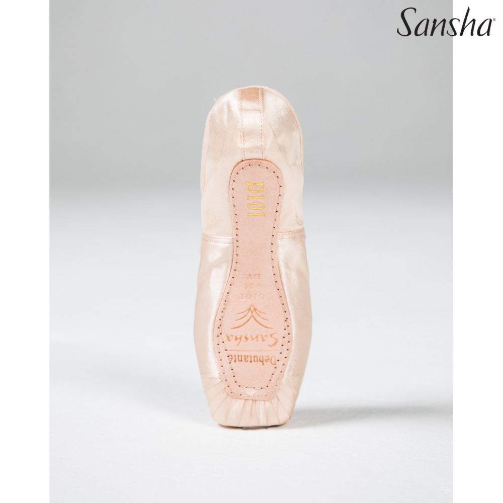 pfirsichfarbener Ballett-Spitzenschuh